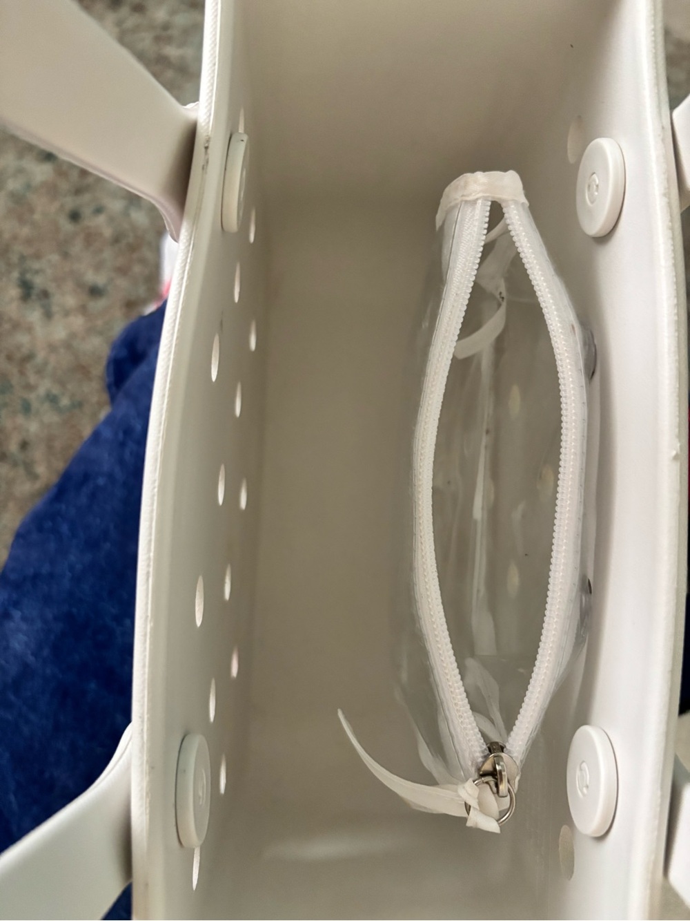 White Baseball Bitty Bogg Bag View 3